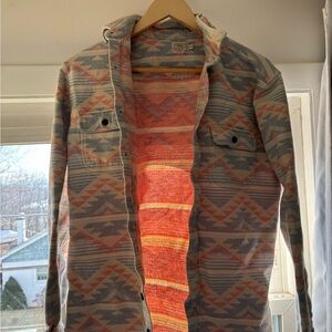 Faherty Shirt Jacket Shaket southwestern style print vintage size medium